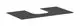 Hansgrohe-HG-Xevolos-E-Konsole-980-550-mit-Ausschnitt-mittig-fuer-Aufsatzwaschtisch-geschliffen-500-480-und-600-480-Schiefergrau-Matt-54209760 gallery number 1